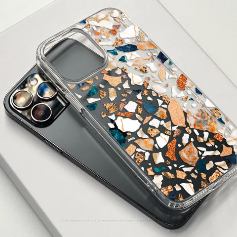Terrazzo Phone Case For iPhone 17 16 15 14 13 7 8 SE Galaxy S26 S25 (Feat)