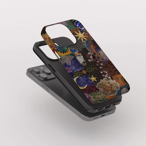 Whimsy Mixed Media Collage Tough Phone Case for iPhone 17 Pro - The Urban Flair (Feat)