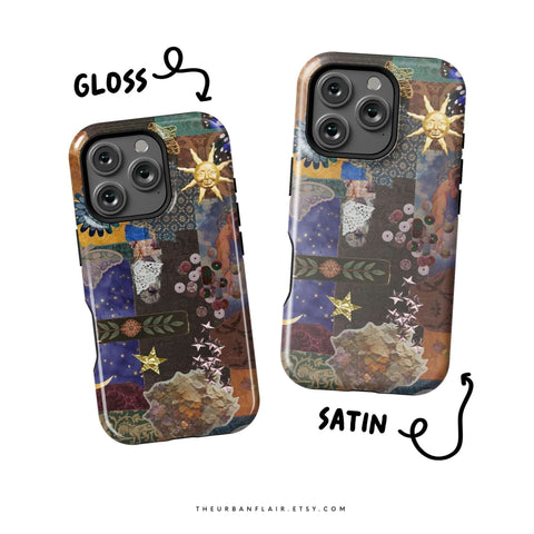Whimsy Mixed Media Collage Tough Phone Case for iPhone 17 Pro Max - The Urban Flair (Feat)