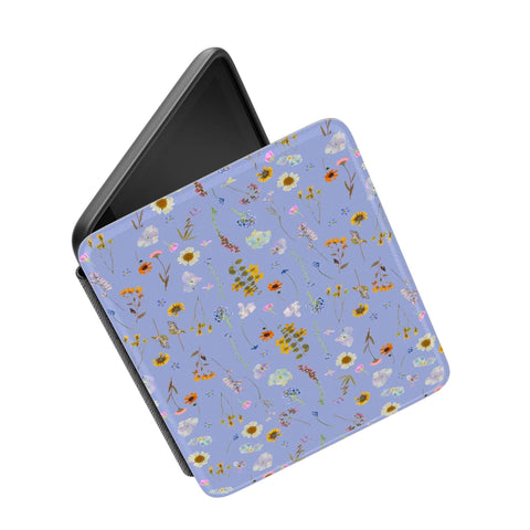 Wildflower Floral Print Kindle Case | Paperwhite 7″ (2024 Colorsoft) Saffiano Leather Cover