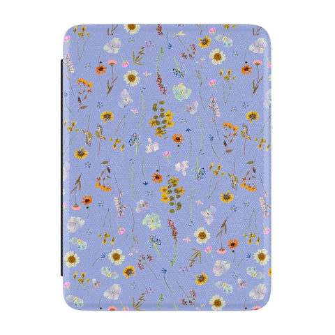 Wildflower Floral Print Kindle Case | Paperwhite 7″ (2024 Colorsoft) Saffiano Leather Cover