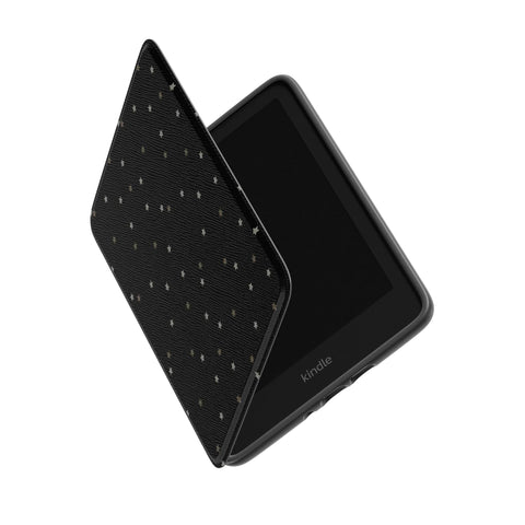 Black Star Kindle Case | Paperwhite 7″ (2024 Colorsoft) Saffiano Leather Cover