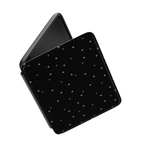 Black Star Kindle Case | Paperwhite 7″ (2024 Colorsoft) Saffiano Leather Cover