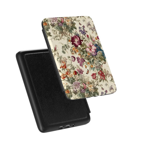 Baroque Floral Kindle Case | Paperwhite 7″ (2024 Colorsoft) Saffiano Leather Cover