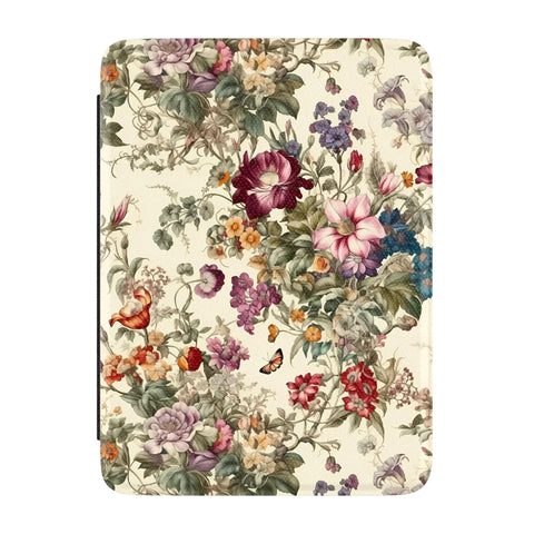 Baroque Floral Kindle Case | Paperwhite 7″ (2024 Colorsoft) Saffiano Leather Cover
