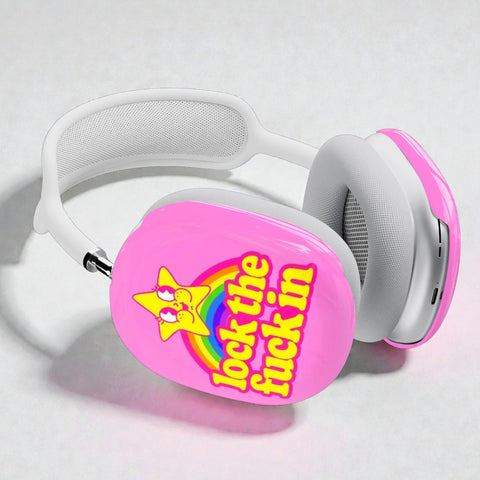 Lock In Airpods Max 2 Case | Protective Snap On Air Pods Max Cover With Funny Design For Gym (Feat)