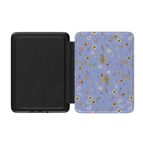 Wildflower Floral Print Kindle Case | Paperwhite 7″ (2024 Colorsoft) Saffiano Leather Cover