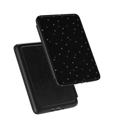 Black Star Kindle Case | Paperwhite 7″ (2024 Colorsoft) Saffiano Leather Cover