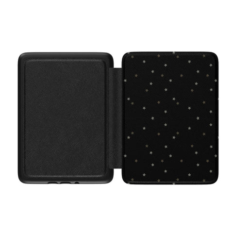 Black Star Kindle Case | Paperwhite 7″ (2024 Colorsoft) Saffiano Leather Cover
