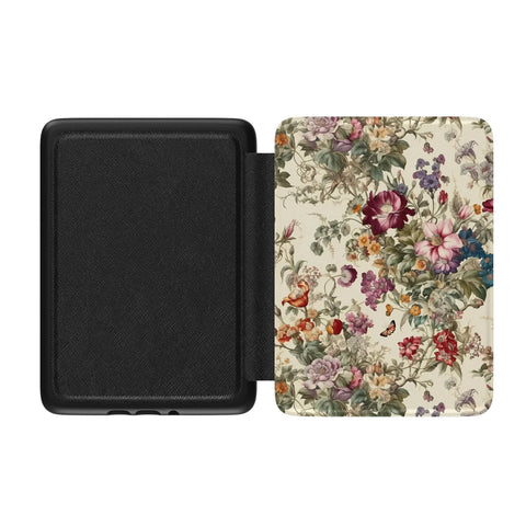 Baroque Floral Kindle Case | Paperwhite 7″ (2024 Colorsoft) Saffiano Leather Cover