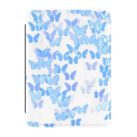 Blue Butterflies Kindle Case | Paperwhite 7″ (2024 Colorsoft) Saffiano Leather Cover