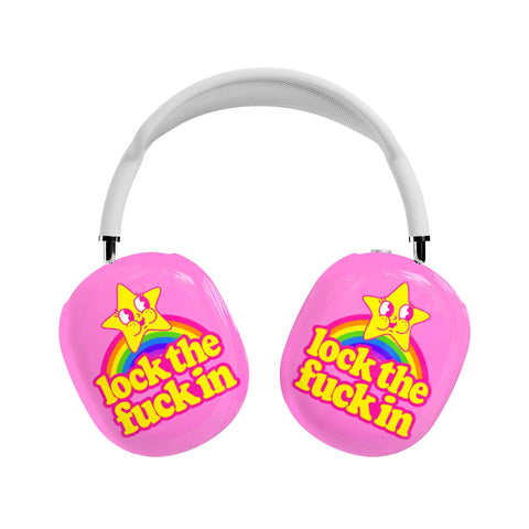 Lock In Airpods Max 2 Case | Protective Snap On Air Pods Max Cover With Funny Design For Gym