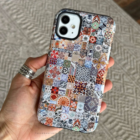 Real Portuguese Tiles Tough Phone Case for iPhone 17 Pro Max - The Urban Flair (Feat)