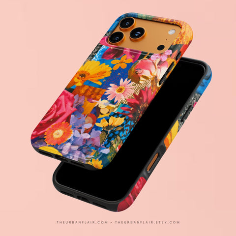 Summer Flower Collage Tough Phone Case for iPhone 17 Air - The Urban Flair (Feat)
