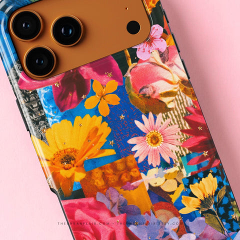 Summer Flower Collage Tough Phone Case for iPhone 17 Pro Max - The Urban Flair (Feat)