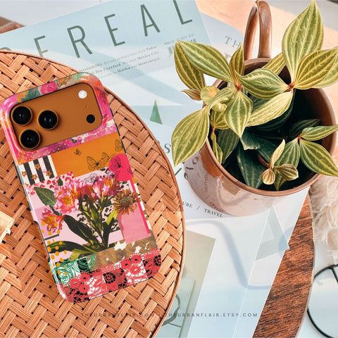 Maximalist Bloom Collage Tough Phone Case for iPhone 16 Pro Max - The Urban Flair (Feat)