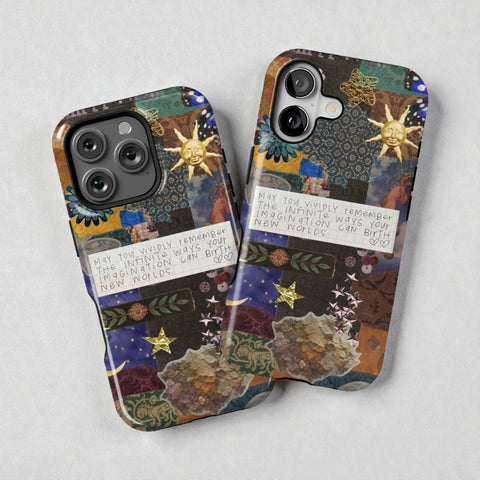Whimsy Quote Collage Tough Phone Case - The Urban Flair (Feat)