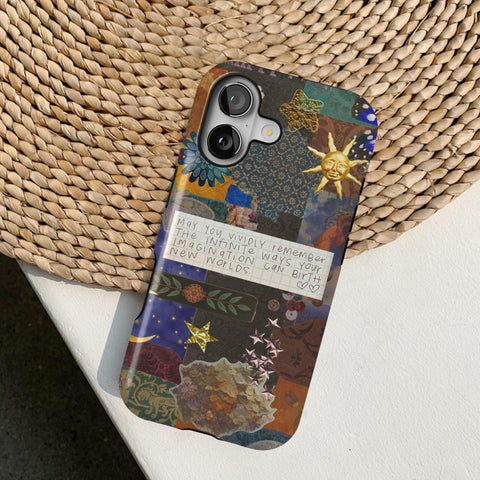 Whimsy Quote Collage Tough Phone Case - The Urban Flair (Feat)