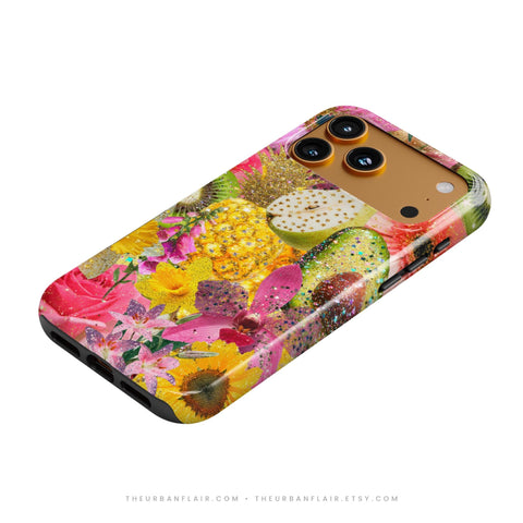 Tropical Fruit Floral Tough Phone Case - The Urban Flair (Feat)