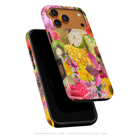 Tropical Fruit Floral Tough Phone Case - The Urban Flair (Feat)