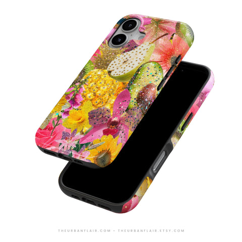 Tropical Fruit Floral Tough Phone Case - The Urban Flair (Feat)