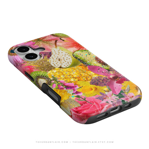 Tropical Fruit Floral Tough Phone Case - The Urban Flair (Feat)
