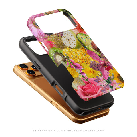Tropical Fruit Floral Tough Phone Case - The Urban Flair (Feat)