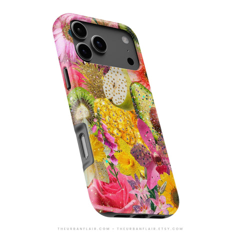Tropical Fruit Floral Tough Phone Case - The Urban Flair (Feat)