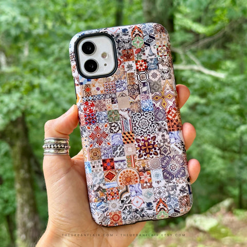 Real Portuguese Tiles Tough Phone Case for iPhone 17 Pro Max - The Urban Flair (Feat)