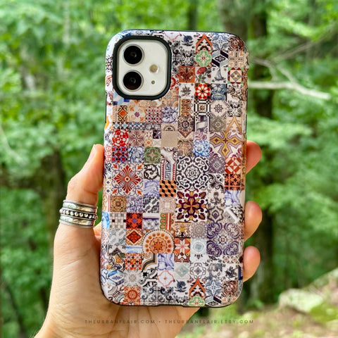 Real Portuguese Tiles Tough Phone Case for iPhone 17 Air - The Urban Flair (Feat)
