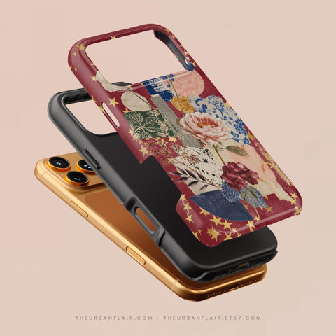 Rustic Botanical Collage Tough Phone Case for iPhone 17 Air - The Urban Flair (Feat)