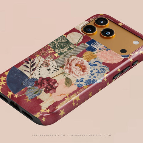 Rustic Botanical Collage Tough Phone Case for iPhone 17 Pro Max - The Urban Flair (Feat)