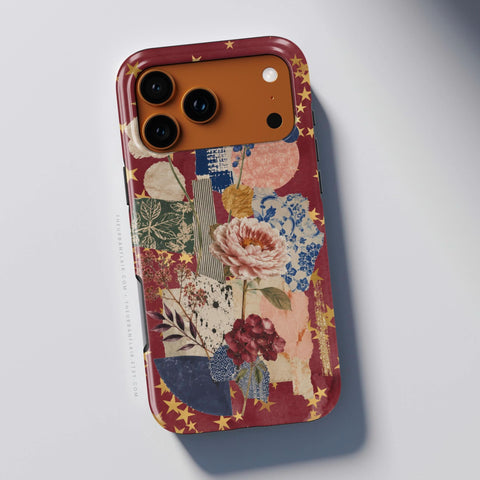 Rustic Botanical Collage Tough Phone Case for iPhone 17 - The Urban Flair (Feat)