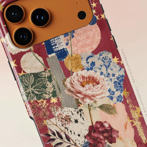 Rustic Botanical Collage Tough Phone Case for iPhone 17 Pro Max - The Urban Flair (Feat)