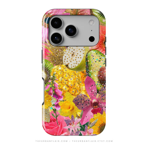 Tropical Fruit Floral Tough Phone Case - The Urban Flair (Feat)