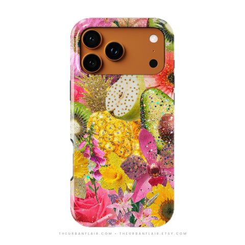 Tropical Fruit Floral Tough Phone Case - The Urban Flair (Feat)