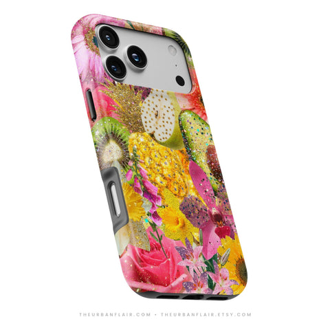 Tropical Fruit Floral Tough Phone Case - The Urban Flair (Feat)