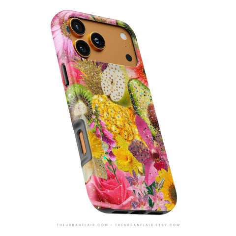 Tropical Fruit Floral Tough Phone Case - The Urban Flair (Feat)