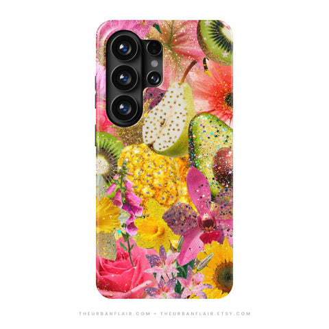 Tropical Fruit Floral Tough Phone Case - The Urban Flair (Feat)