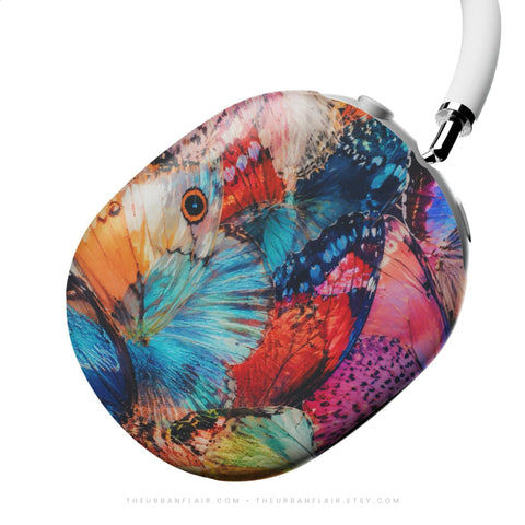 Colorful Butterfly Wings AirPods Max 2 Case | Protective Snap-On Air Pods Max Cover