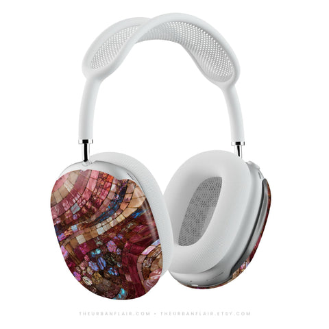 Garnet Stained Glass Print AirPods Max Case | Protective Snap-On Air Pods Max 2 Cover For Women