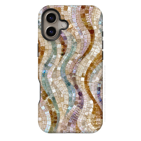 Seashell Mosaic Print Tough Phone Case - The Urban Flair (Feat)