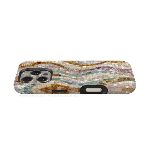 Seashell Mosaic Print Tough Phone Case - The Urban Flair (Feat)