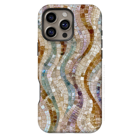Seashell Mosaic Print Tough Phone Case - The Urban Flair (Feat)