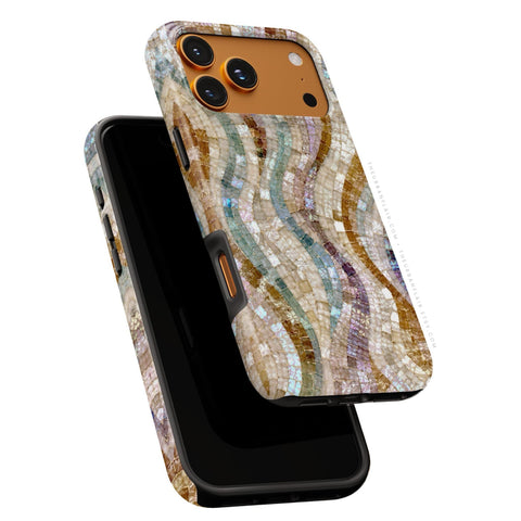 Seashell Mosaic Print Tough Phone Case - The Urban Flair (Feat)
