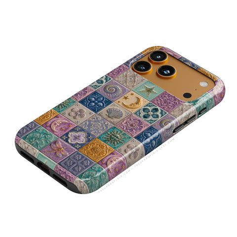 Mermaid Whimsy Tiles Tough Phone Case - The Urban Flair (Feat)