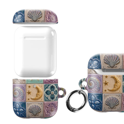 Mermaid Whimsy Tiles AirPods Case - The Urban Flair (Feat)