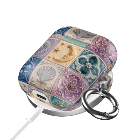Mermaid Whimsy Tiles AirPods Case - The Urban Flair (Feat)