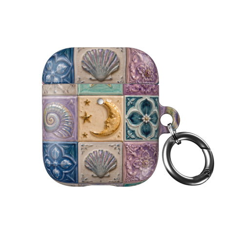 Mermaid Whimsy Tiles AirPods Case - The Urban Flair (Feat)