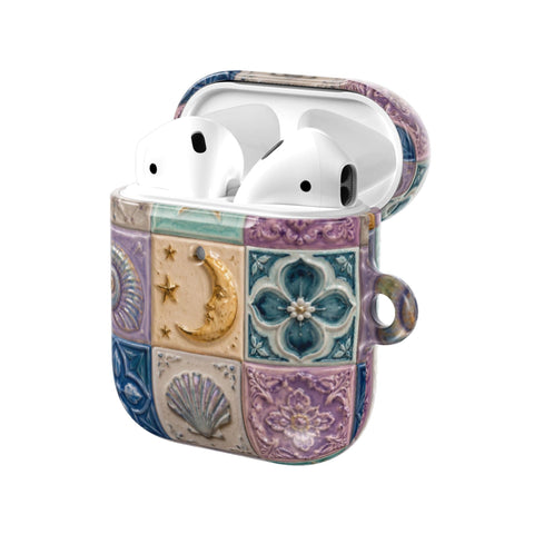 Mermaid Whimsy Tiles AirPods Case - The Urban Flair (Feat)